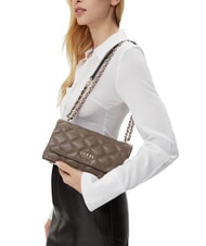 GUESS TAMSIN Umhängetasche dunkles Taupe - Damentaschen - 5