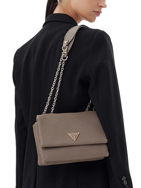 PHAEDRA Gewebte Umhängetasche dunkles Taupe - Damentaschen