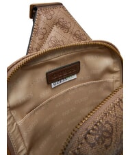 GUESS MILANO 4G Maxi-Tasche beige / braun - Umhängetaschen Herren - 4