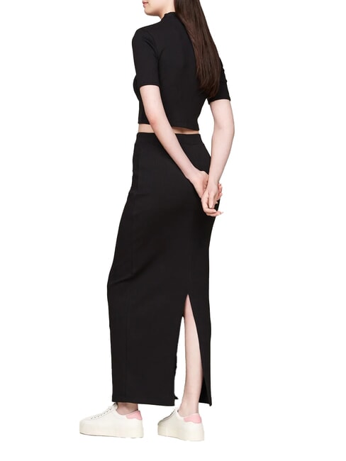 TH JEANS Baumwolltop Schwarz - T-Shirts und Tops für Damen