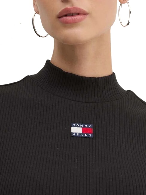 TH JEANS Baumwolltop Schwarz - T-Shirts und Tops für Damen