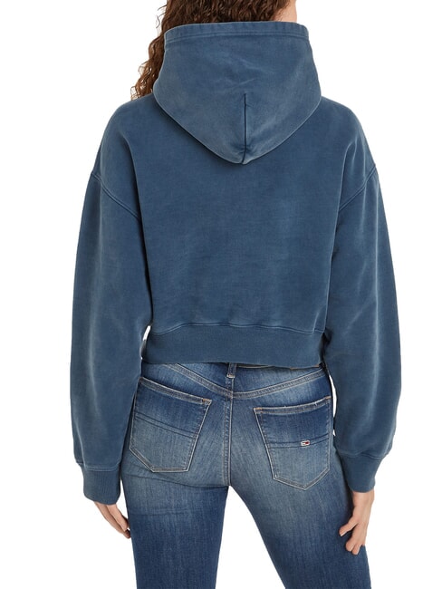 TH JEANS Damen-Kapuzensweatshirt dunkle Nachtmarine - Sweatshirts Damen