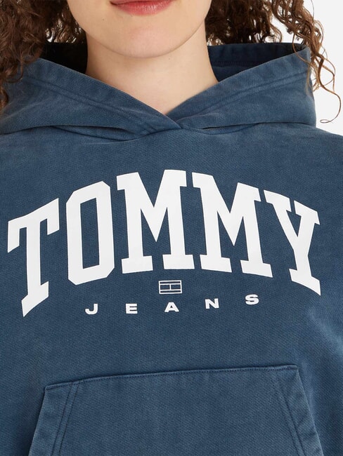 TH JEANS Damen-Kapuzensweatshirt dunkle Nachtmarine - Sweatshirts Damen