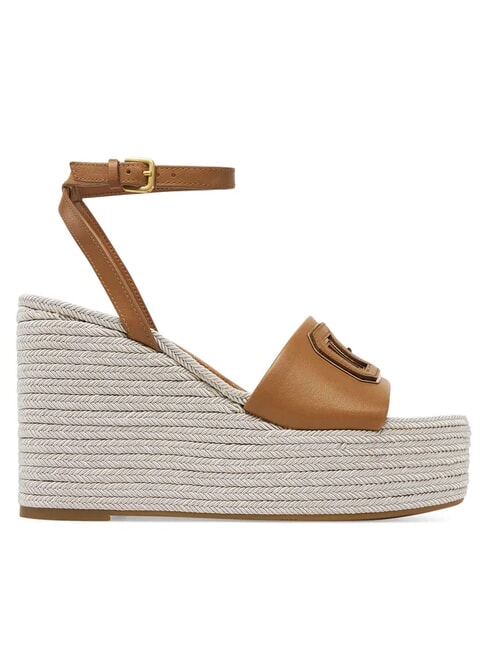 TANVEE Espadrillesandalen mit hohem Keilabsatz bräunen - Damenschuhe