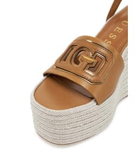 GUESS TANVEE Espadrillesandalen mit hohem Keilabsatz bräunen - Damenschuhe - 4