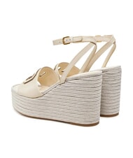 GUESS TANVEE Espadrillesandalen mit hohem Keilabsatz creme/gold - Damenschuhe - 5