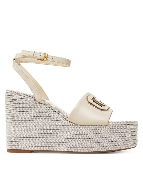 TANVEE Espadrillesandalen mit hohem Keilabsatz creme/gold - Damenschuhe