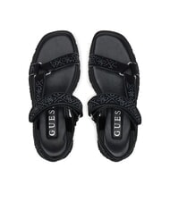 GUESS LODE Plateausandalen mit Strasssteinen SCHWARZ - Damenschuhe - 3