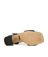 GUESS GANIKA Hohe Sandalen mit Bastband SCHWARZ - Damenschuhe - 6