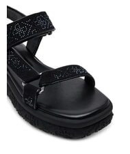 GUESS LODE Plateausandalen mit Strasssteinen SCHWARZ - Damenschuhe - 4