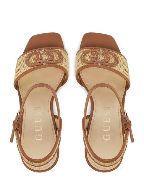 GANIKA Hohe Sandalen mit Bastband nat&uuml;rlich - Damenschuhe