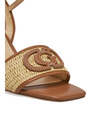 GUESS GANIKA Hohe Sandalen mit Bastband nat&uuml;rlich - Damenschuhe - 4