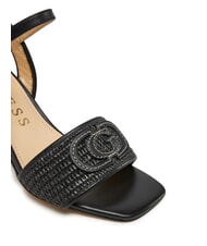 GUESS GANIKA Hohe Sandalen mit Bastband SCHWARZ - Damenschuhe - 4
