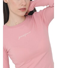 GUESS JEANS EMBRO Langärmliges geripptes T-Shirt leichtes Rosa - T-Shirts und Tops für Damen - 3
