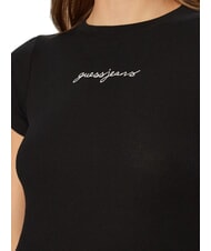 GUESS JEANS EMBRO SLIM Geripptes Kurzarm-T-Shirt jetbla - T-Shirts und Tops für Damen - 3