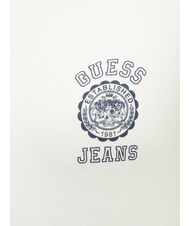 GUESS JEANS LOGO STAMP Slim Fit Kurzarm-T-Shirt reinweißes Heidekraut - T-Shirts und Tops für Damen - 4