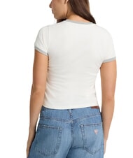 GUESS JEANS LOGO STAMP Slim Fit Kurzarm-T-Shirt - T-Shirts und Tops für Damen