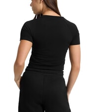 GUESS JEANS LOGO CALIFORNIA Kurzärmliges, kurzes Stretch-T-Shirt - T-Shirts und Tops für Damen