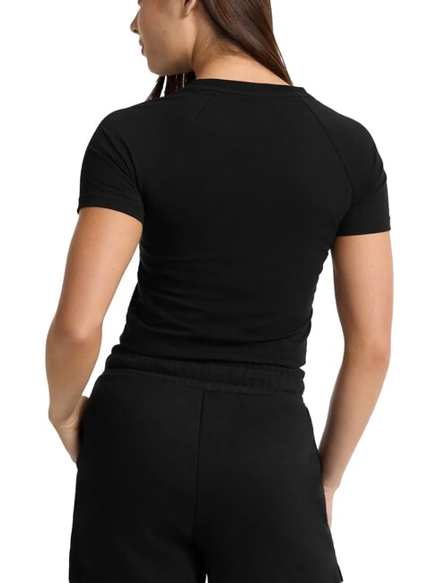 LOGO CALIFORNIA Kurzärmliges, kurzes Stretch-T-Shirt jetbla - T-Shirts und Tops für Damen