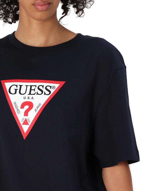 ICONIC Kurzarm-T-Shirt mit entspannter Passform gewagter Ozean - T-Shirts und Tops für Damen