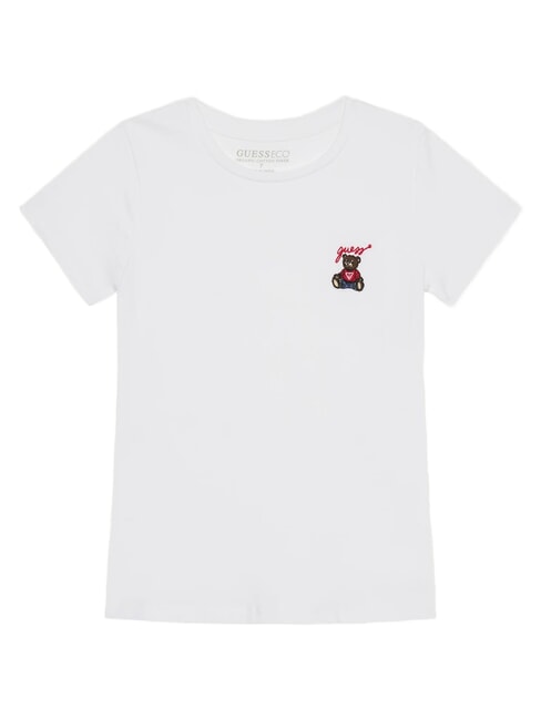 KIDS Kurzarm-T-Shirt mit Teddyb&auml;r purwei&szlig; - Kinder-T-Shirt