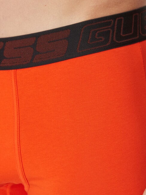 JOE 3 mehrfarbige Boxershorts Lavaschwarz Orange - Herrenslip