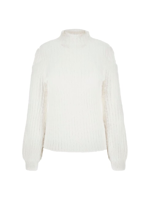 FUZZY TAKARA Pullover mit hohem Kragen und Cut-Outs dovwhi - Damenpullover