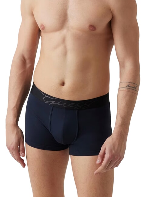JOE 3 mehrfarbige Boxershorts Marineblau Atmosphäre Grau - Herrenslip