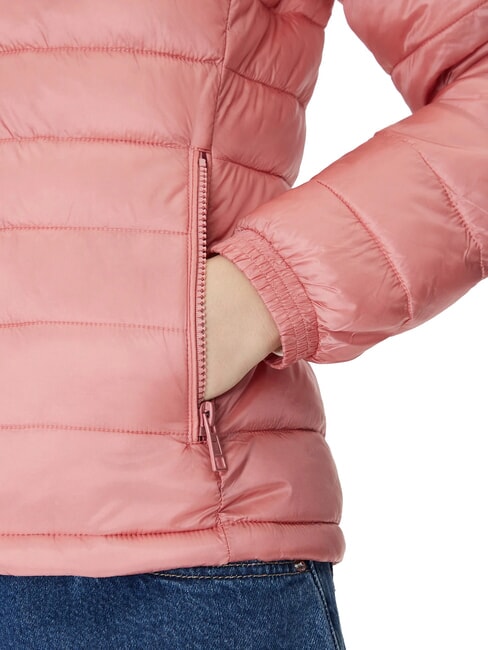 PACKABLE Leichte Daunenjacke mit Kapuze leichtes Rosa - Daunenjacken für Damen