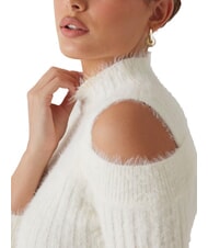 GUESS FUZZY TAKARA Pullover mit hohem Kragen und Cut-Outs dovwhi - Damenpullover - 3