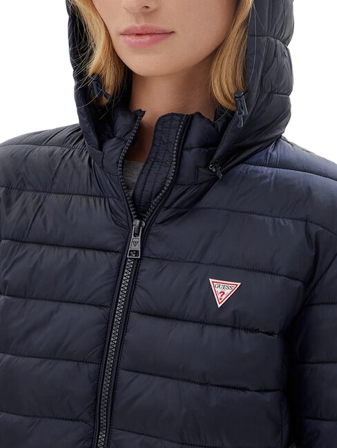 PACKABLE Leichte Daunenjacke mit Kapuze gewagter Ozean - Daunenjacken für Damen