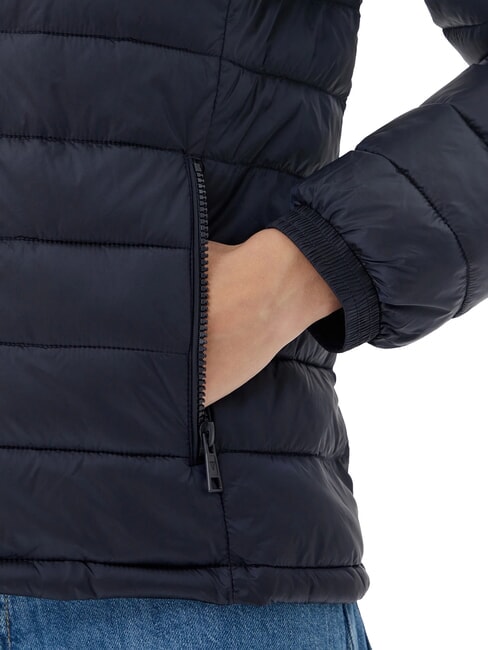 PACKABLE Leichte Daunenjacke mit Kapuze gewagter Ozean - Daunenjacken für Damen
