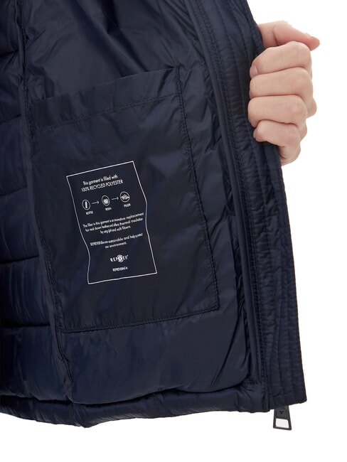 PACKABLE Leichte Daunenjacke mit Kapuze gewagter Ozean - Daunenjacken für Damen