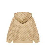 GUESS KIDS ACTIVE MINI ME Kapuzenpullover mit normaler Passform 4g aop beige wei&szlig; - Sweatshirts Kinder - 2