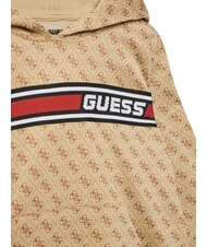 GUESS KIDS ACTIVE MINI ME Kapuzenpullover mit normaler Passform 4g aop beige weiß - Sweatshirts Kinder - 3