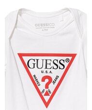 GUESS KIDS Baby Kurzarmbody purwei&szlig; - Strampler und Baby-Outfits - 3
