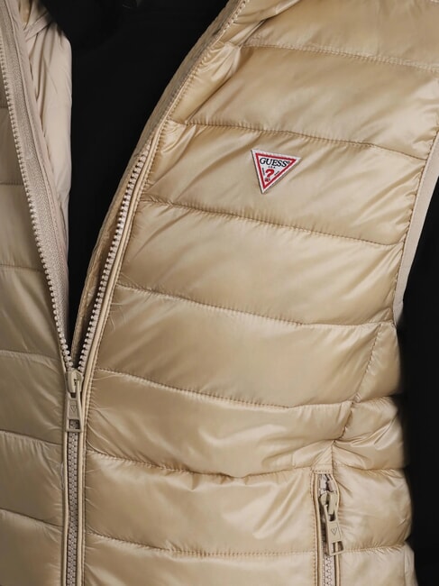 PUFFER Ärmellose Daunenjacke Safari-Bräune - Damenweste