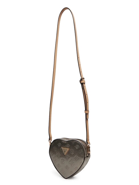 ARNELA Mini-Umhängetasche mit Herzmotiv Zinn-Logo - Damentaschen