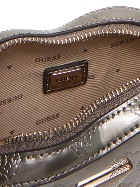 ARNELA Mini-Umhängetasche mit Herzmotiv Zinn-Logo - Damentaschen