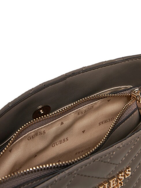 ANNING Gesteppte Umhängetasche dunkles Taupe - Damentaschen