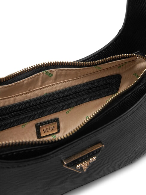 ECO JAZYLYNN ST Saffiano Hobo-Tasche mit Schultergurt SCHWARZ - Damentaschen