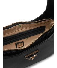 GUESS ECO JAZYLYNN ST Saffiano Hobo-Tasche mit Schultergurt SCHWARZ - Damentaschen - 4