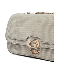 GUESS ORLINA Wandelbare Tasche mit Eidechsen-Print Taupe - Damentaschen - 3