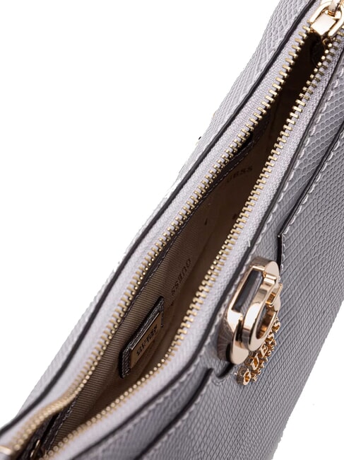 ORLINA Schultertasche mit Eidechsen-Print Lavendelgrau - Damentaschen