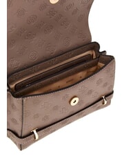 GUESS ZARELA Handtaschentasche Logo in dunklem Taupe - Damentaschen - 4