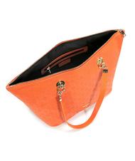 POLLINI Embossed Heritage Einkaufstasche um die Schulter ORANGE - Damentaschen - 5