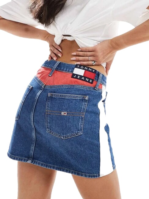 TH JEANS Kurzer Jeansrock mittlerer Denim - Damenröcke