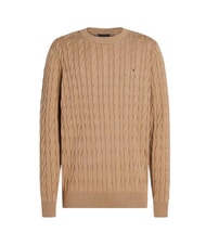 TOMMY HILFIGER TH  Pullover mit Rundhalsausschnitt Safari-Leinwand - Herrenpullover - 3