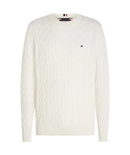 TOMMY HILFIGER TH  Pullover mit Rundhalsausschnitt Elfenbein - Herrenpullover - 3