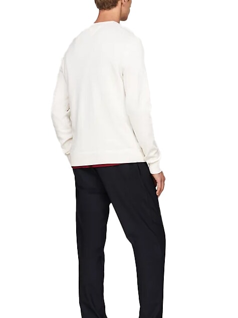 TH  Pullover mit Rundhalsausschnitt Elfenbein - Herrenpullover